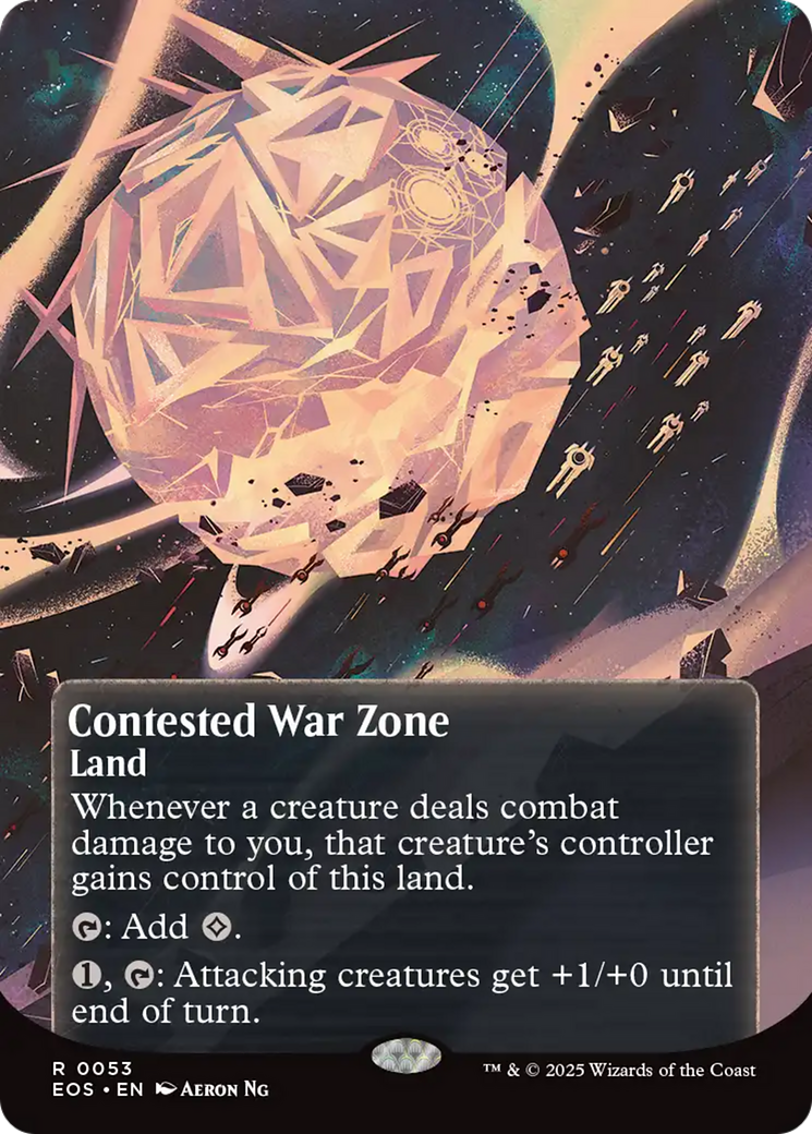Contested War Zone (0053) (Borderless) [Edge of Eternities: Stellar Sights] | Good Games Morley