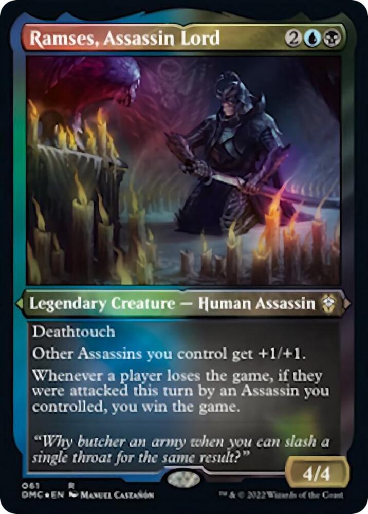 Ramses Assassin Lord Foil Etched 61 (Commander: Dominaria United)  - Foil | Good Games Morley