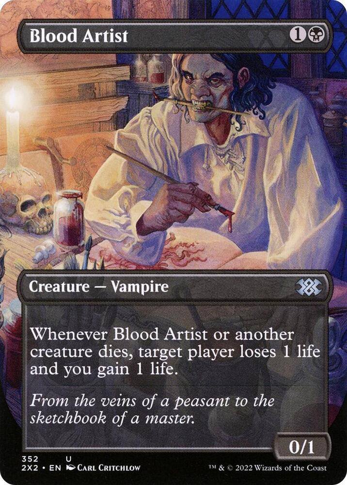 Blood Artist Borderless 352 (Double Masters 2022)  | Good Games Morley
