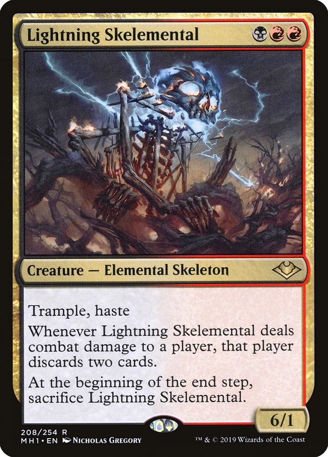 Lightning Skelemental 208/254 (Modern Horizons)  | Good Games Morley