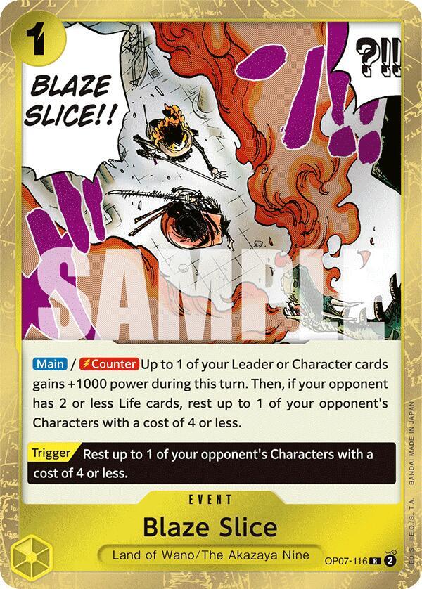 Blaze Slice OP07-116 (500 Years in the Future)  - Foil | Good Games Morley