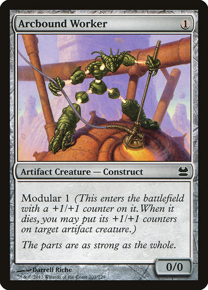 Arcbound Worker 201/229 (Modern Masters)  - Foil | Good Games Morley