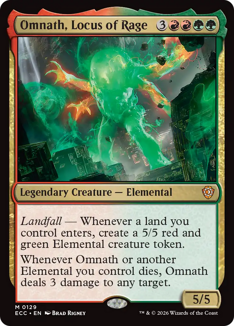 Omnath, Locus of Rage [Lorwyn Eclipsed Commander] | Good Games Morley