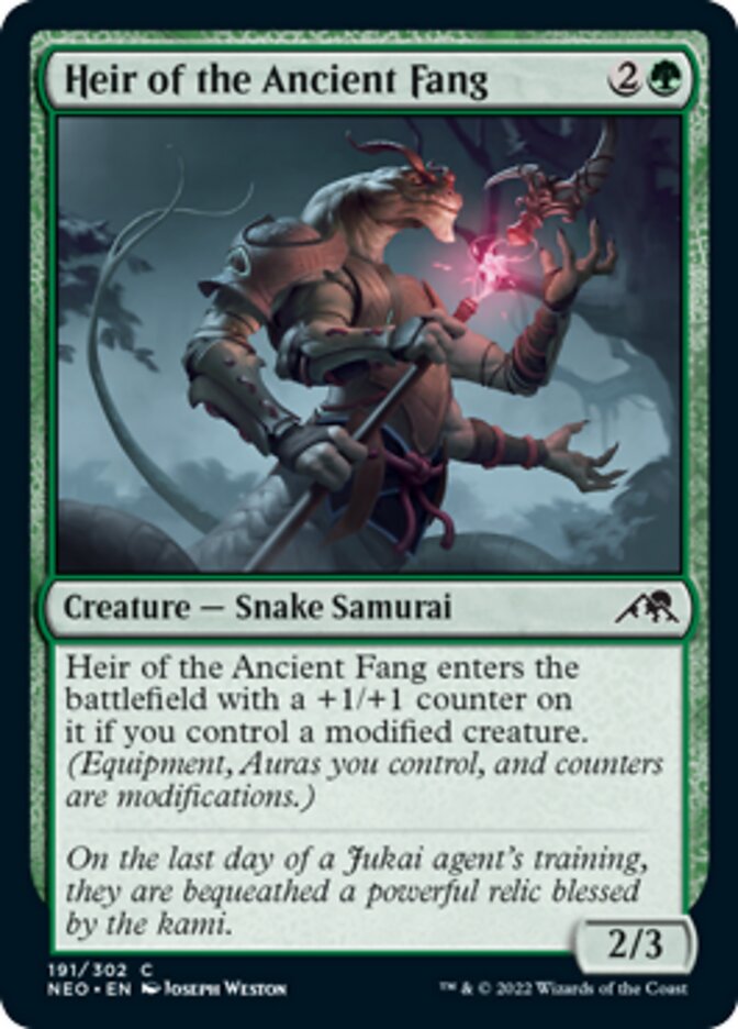 Heir of the Ancient Fang [Kamigawa: Neon Dynasty] | Good Games Morley