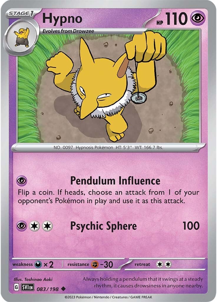 Hypno (083/198) [Scarlet & Violet: Base Set] | Good Games Morley