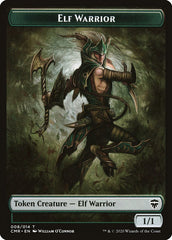 Copy (013) // Elf Warrior Double-Sided Token [Commander Legends Tokens] | Good Games Morley