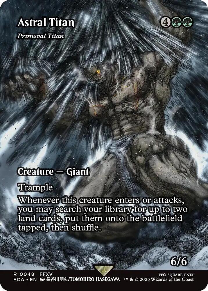 Astral Tiran - Primeval Titan 48/64 (FINAL FANTASY: Through the Ages)  - Showcase Foil | Good Games Morley