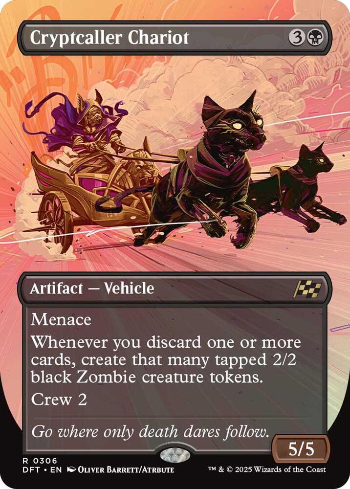Cryptcaller Chariot 306/291 (Aetherdrift)  - Borderless Foil | Good Games Morley