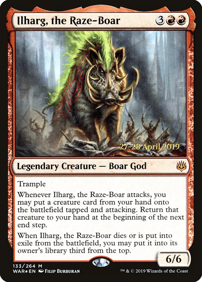 Ilharg, the Raze-Boar [War of the Spark Prerelease Promos] | Good Games Morley