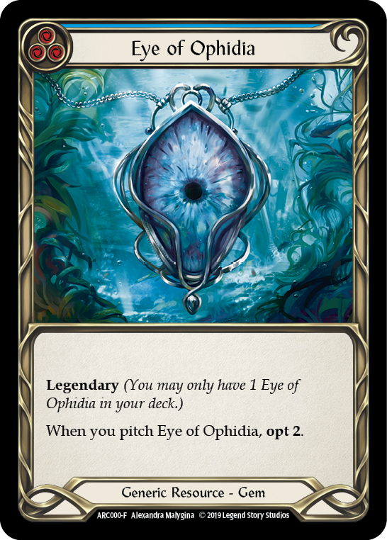 Eye of Ophidia [ARC000-F] (Arcane Rising)  1st Edition Cold Foil | Good Games Morley