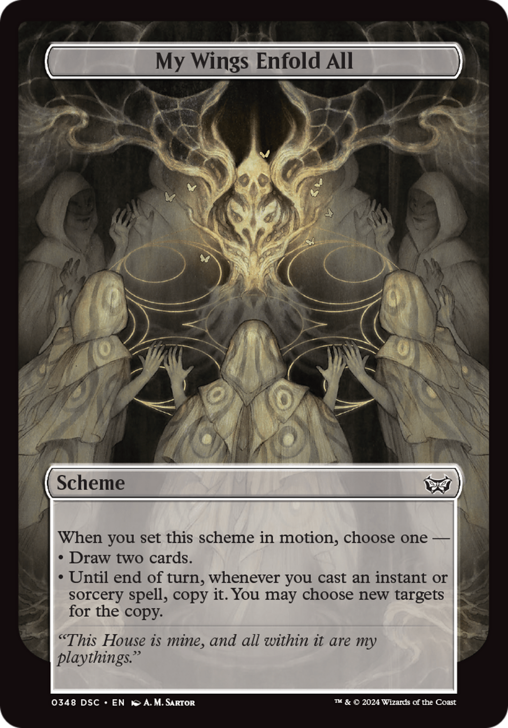 My Wings Enfold All (Full Art) [Duskmourn: Archenemy] | Good Games Morley