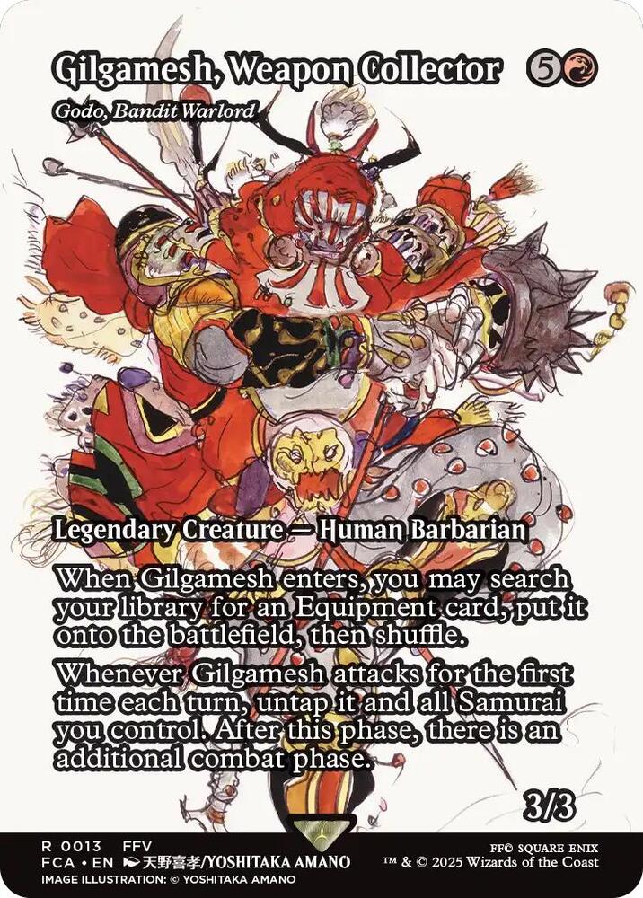 Gilgamesh, Weapon Collector - Godo, Bandit Warlord 13/64 (FINAL FANTASY: Through the Ages)  - Showcase Foil | Good Games Morley