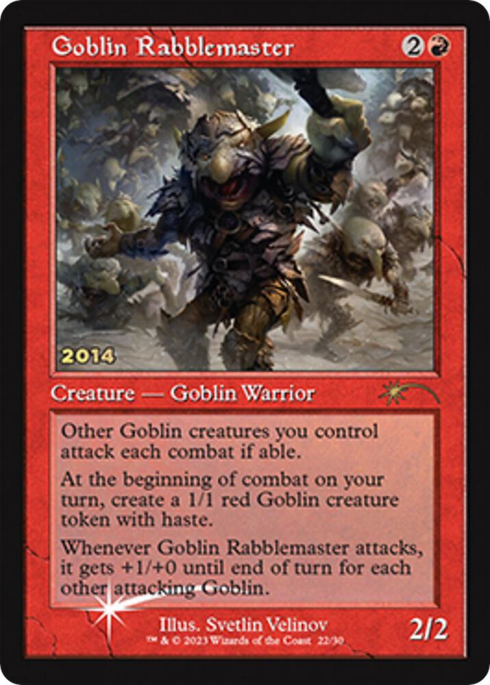 Goblin Rabblemaster 22 (30th Anniversary Promos)  - Foil | Good Games Morley