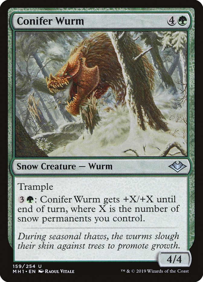 Conifer Wurm 159/254 (Modern Horizons)  | Good Games Morley