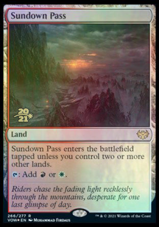 Sundown Pass [Innistrad: Crimson Vow Prerelease Promos] | Good Games Morley