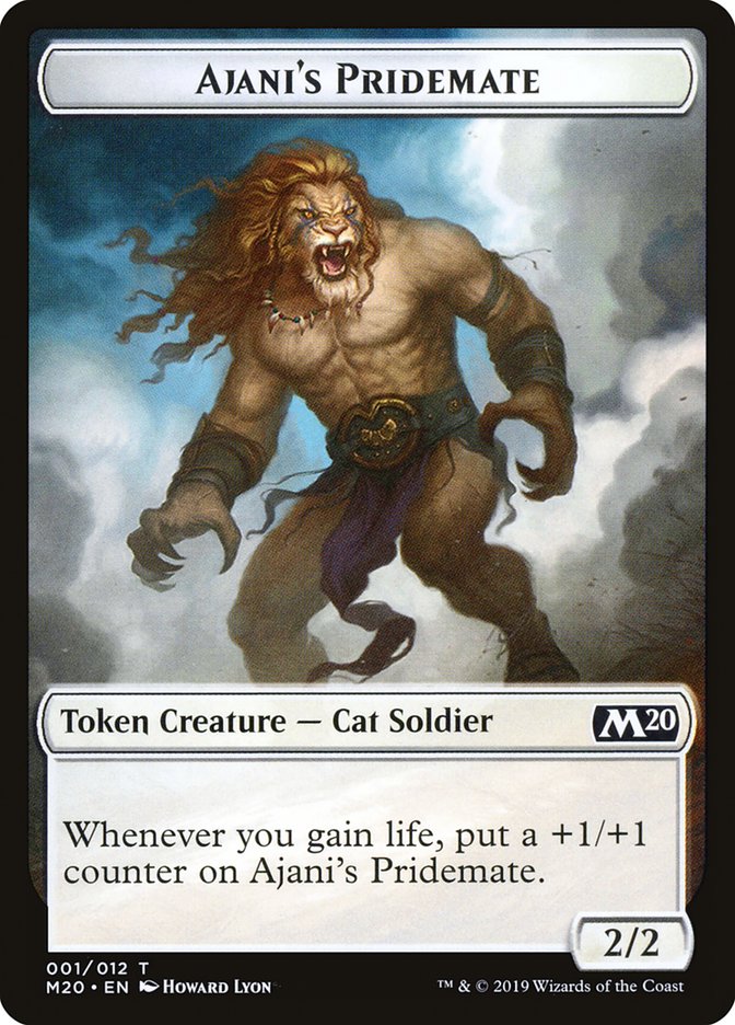 Ajani's Pridemate Token [Core Set 2020 Tokens] | Good Games Morley