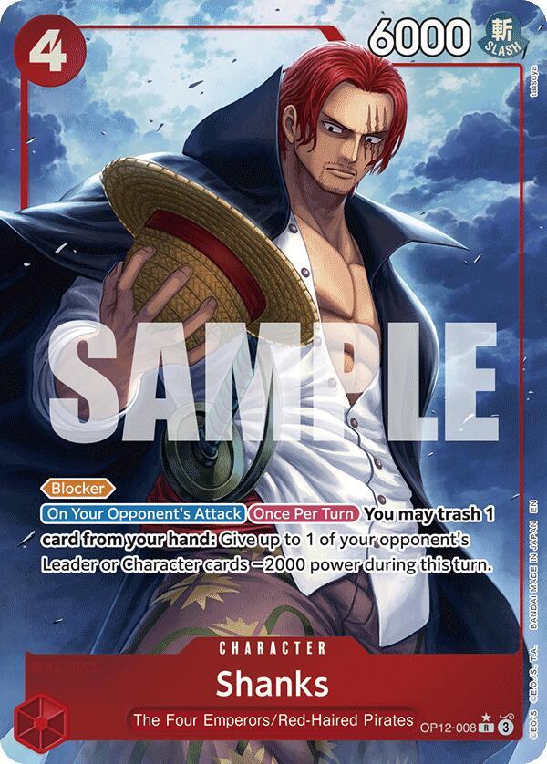 Shanks OP12-008 (Legacy of the Master)  - Alternate Art Foil | Good Games Morley