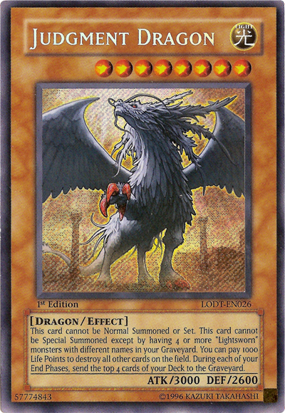 Judgment Dragon [LODT-EN026] Secret Rare | Good Games Morley