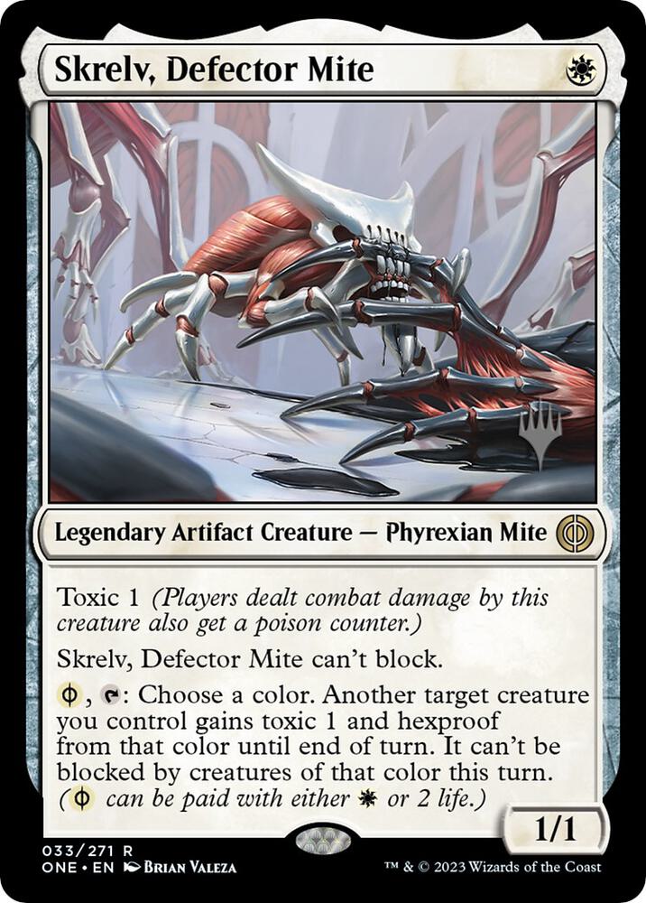 Skrelv Defector Mite 33p/160 (Promo Pack: Phyrexia: All Will Be One)  | Good Games Morley