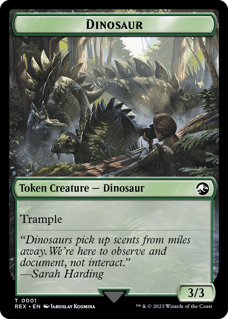 Map // Dinosaur (0001) Double-Sided Token [The Lost Caverns of Ixalan Tokens] | Good Games Morley