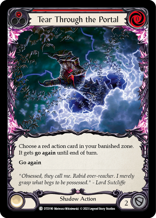 Tear Through the Portal (Red) [DTD190] (Dusk Till Dawn)  Rainbow Foil | Good Games Morley