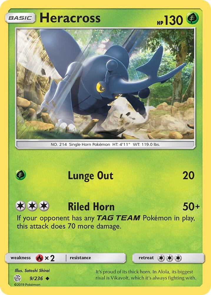Heracross 9/236 (SM - Cosmic Eclipse)  | Good Games Morley
