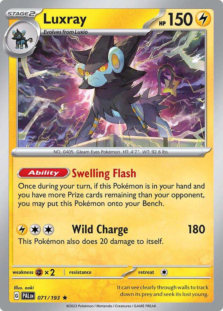 Luxray 071/193 (SV02: Paldea Evolved)  - Holofoil | Good Games Morley