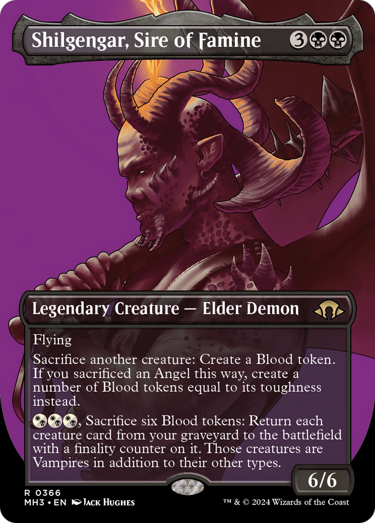 Shilgengar, Sire of Famine (Borderless) [Modern Horizons 3] | Good Games Morley