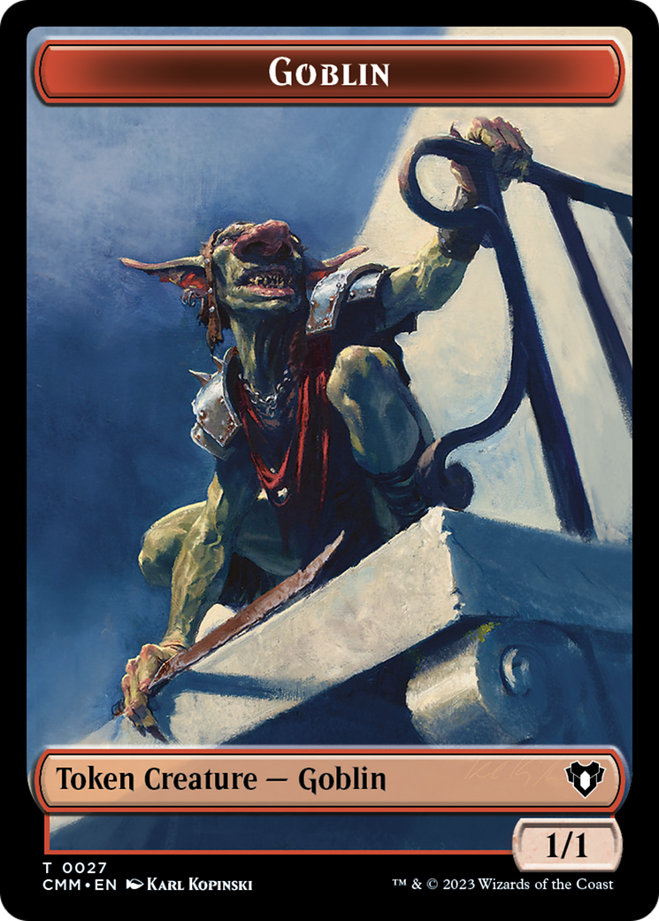 Goblin Token [Commander Masters Tokens] | Good Games Morley