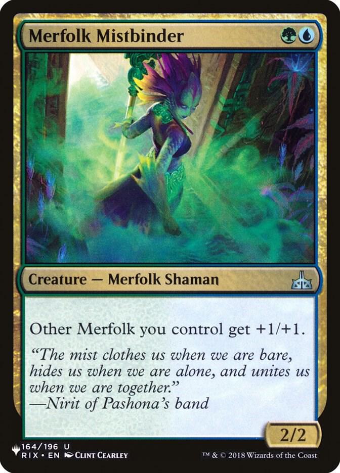 Merfolk Mistbinder RIX-164/5075 (The List Reprints)  | Good Games Morley