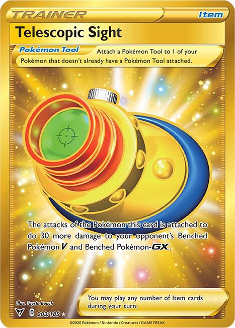 Telescopic Sight Secret 203/185 (SWSH04: Vivid Voltage)  - Holofoil | Good Games Morley