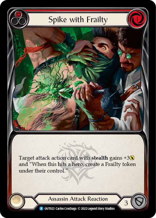 Spike with Frailty (Red) [OUT022] (Outsiders)  Rainbow Foil | Good Games Morley