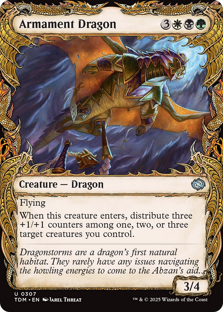 Armament Dragon (Showcase) [Tarkir: Dragonstorm] | Good Games Morley