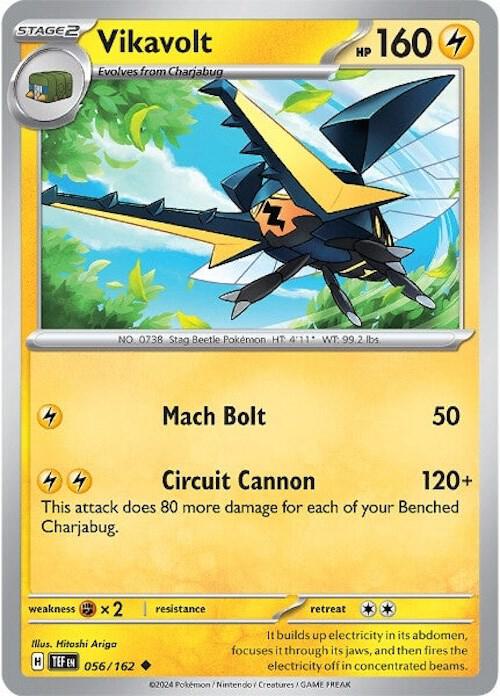Vikavolt 056/162 (SV05: Temporal Forces)  - Reverse Holofoil | Good Games Morley