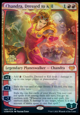 Chandra, Dressed to Kill [Innistrad: Crimson Vow Prerelease Promos] | Good Games Morley