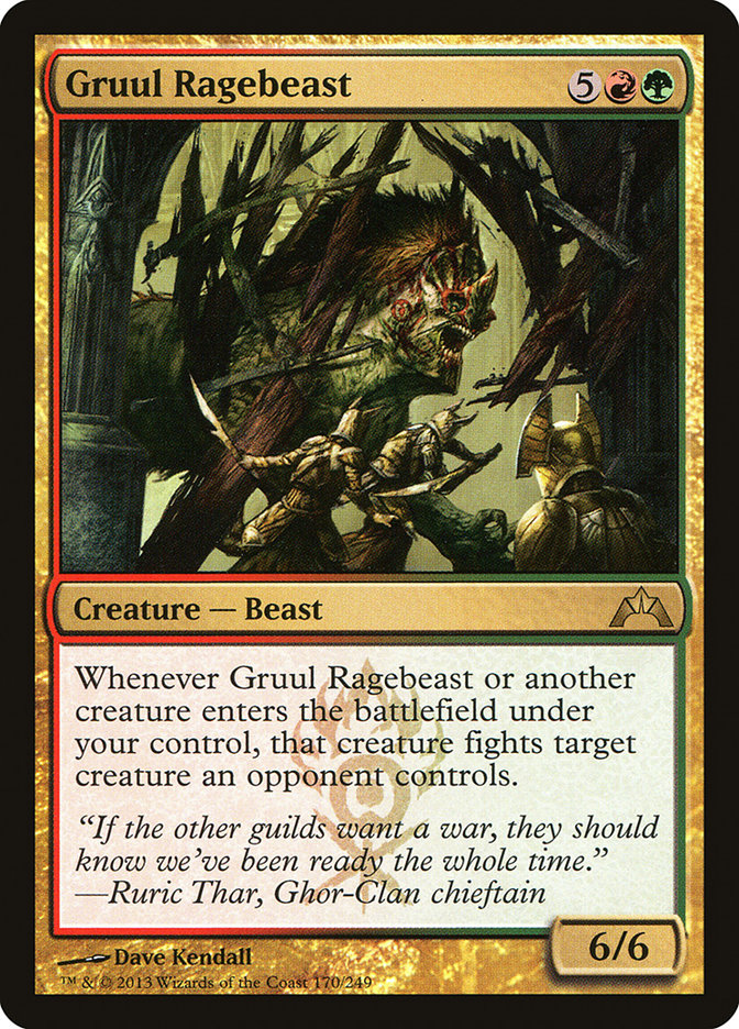 Gruul Ragebeast 170/249 (Gatecrash)  | Good Games Morley