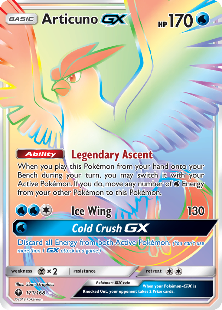 Articuno GX (171/168) [Sun & Moon: Celestial Storm] | Good Games Morley