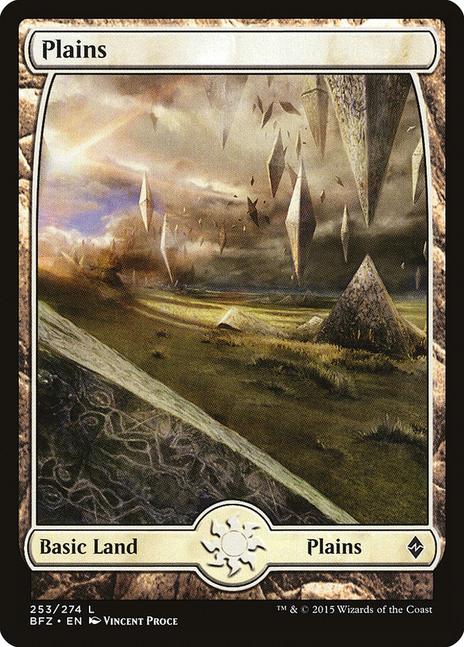 Plains (253) (Full Art) [Battle for Zendikar] | Good Games Morley