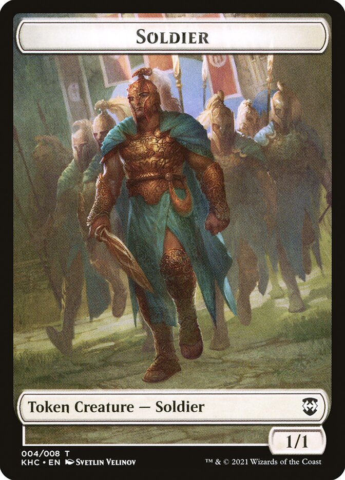 Bird (005) // Soldier Double-Sided Token [Kaldheim Commander Tokens] | Good Games Morley