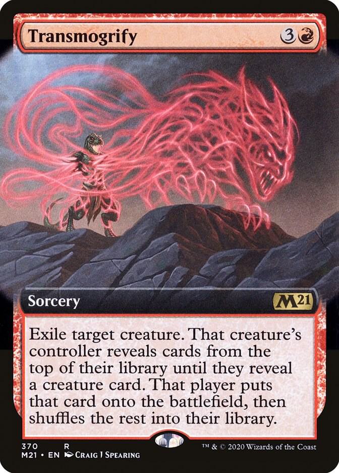 Transmogrify 370 (Core Set 2021)  - Extended Art Foil | Good Games Morley