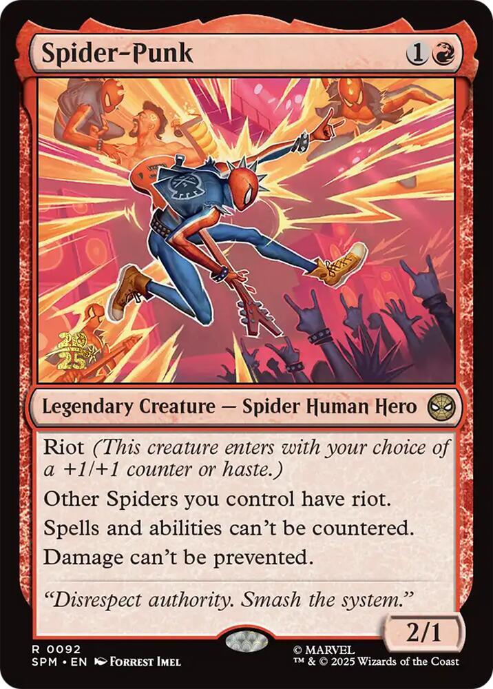 Spider Punk 92s/73 (Prerelease Cards)  - Foil | Good Games Morley