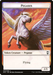 Kithkin Soldier // Pegasus Double-Sided Token [Kaldheim Commander Tokens] | Good Games Morley