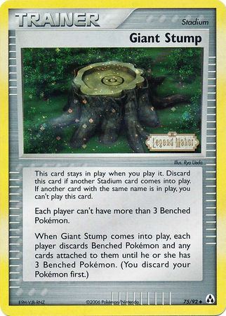 Giant Stump (75/92) (Stamped) [EX: Legend Maker] | Good Games Morley