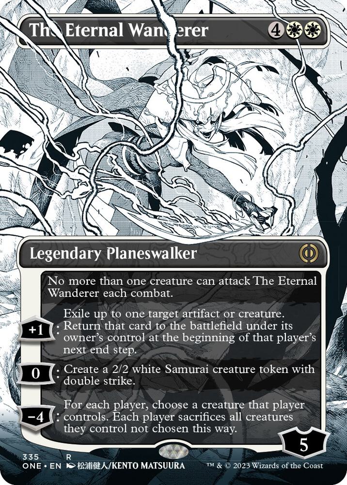 The Eternal Wanderer 335 (Phyrexia: All Will Be One)  - Borderless | Good Games Morley
