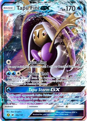 Tapu Fini GX (39a/147) [Alternate Art Promos] | Good Games Morley