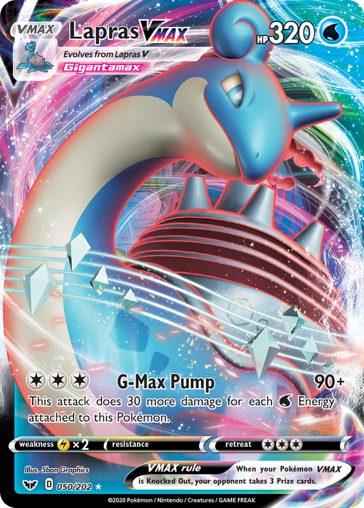 Lapras VMAX (050/202) [Sword & Shield: Base Set] | Good Games Morley