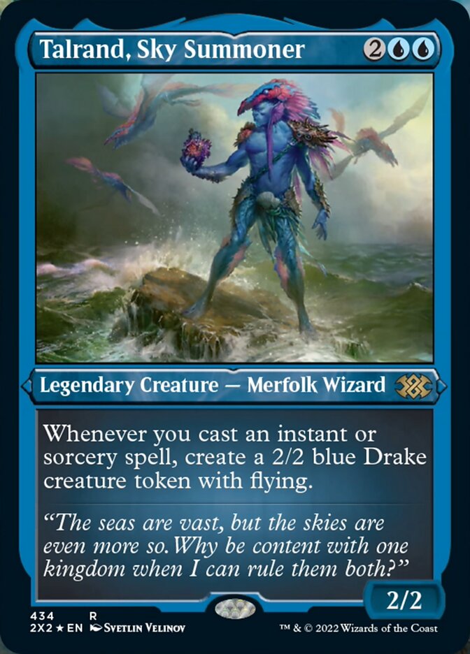 Talrand, Sky Summoner (Foil Etched) [Double Masters 2022] | Good Games Morley