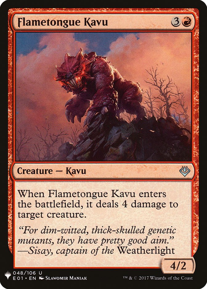 Flametongue Kavu [Mystery Booster] | Good Games Morley