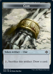 Beast // Clue (15) Double-Sided Token [Modern Horizons 2 Tokens] | Good Games Morley