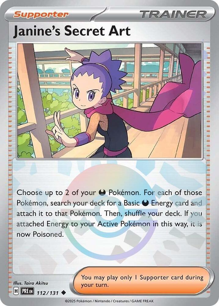 Janine's Secret Art (112/131) (Poke Ball Pattern) [Scarlet & Violet: Prismatic Evolutions] | Good Games Morley